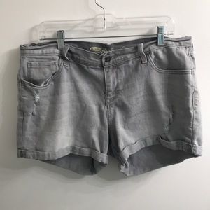 Gray Jean shorts
